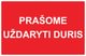 Ženklas „Prašome uždaryti duris“