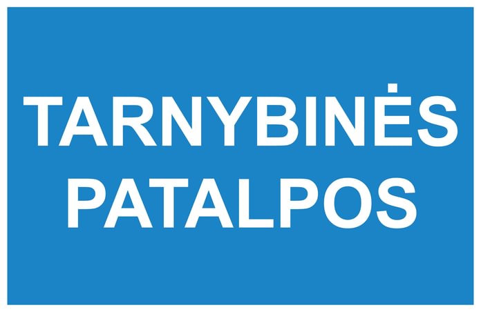 Ženklas „Tarnybinės patalpos“