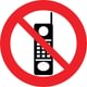 Ženklas „Draudžiama naudotis mobiliuoju telefonu“