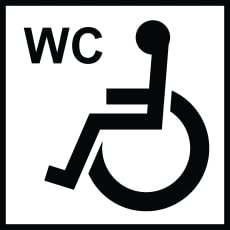 Ženklas „Neįgaliųjų WC“