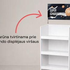 Standartinio stendo displėjaus karūna