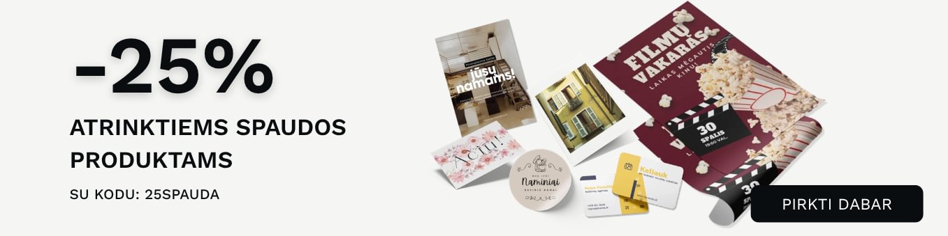 -25% atrinktiems spaudos produktams