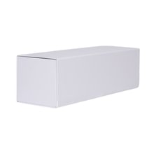 Balta magnetinė dovanų dėžutė buteliui, 33x9,5x9,5 cm 
