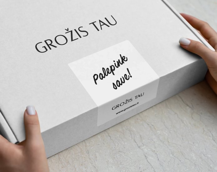 Lipnios etiketės pakuotėms