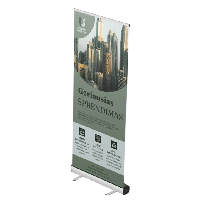 Mobile One-Sided Roll-up Banner