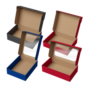 naudoti paruoštos gofro kartono dėžutės