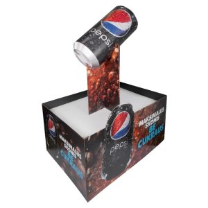 PEPSI Cardboard Pallet Wrap with 3D Can Decoration 1