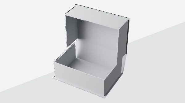 Clamp shell tipo_dviejų atvartų save uždaranti dėžutė-rigid pakuotė-premium pakuotė